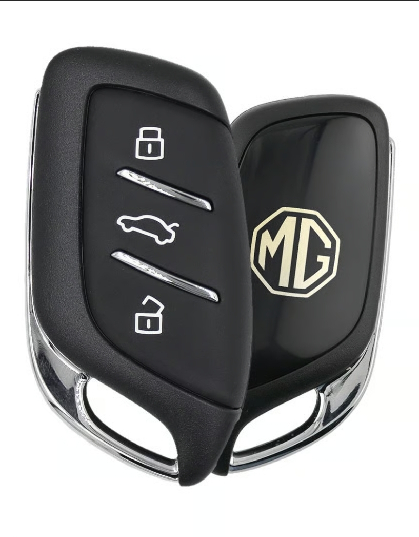مفتاح ريموت ذكي أصلي MG 2024 هايبرد — 3 أزرار 433 MHz أسود